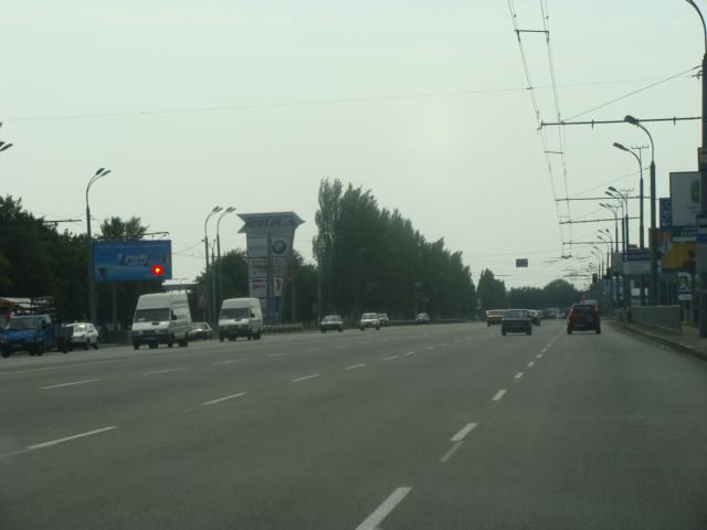 Щит 6x3,  ул.Запорожское шоссе, 37 - ул.Паникахи, из центра