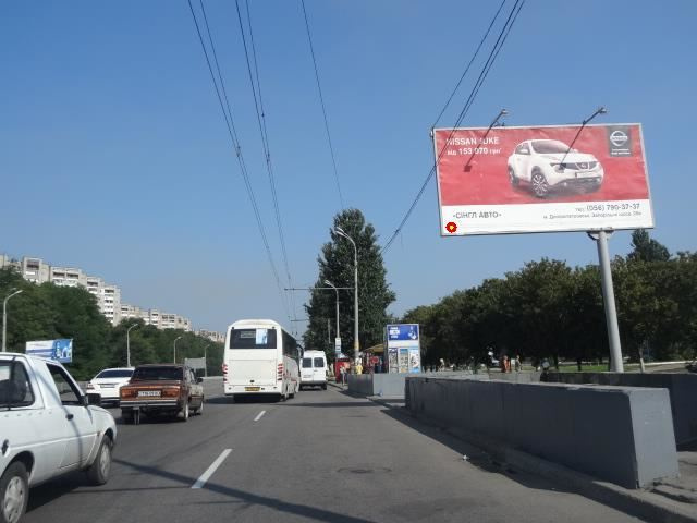 Щит 6x3,  ул.Запорожское шоссе, 37 - ул.Паникахи, в центр