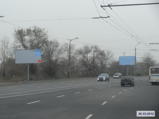 Щит 6x3,  ул.Набережная Заводская - напротив Шлакоотвала, в центр
