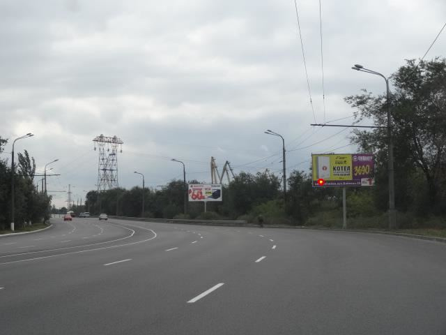 Щит 6x3,  ул.Набережная Заводская - напротив Шлакоотвала, из центра