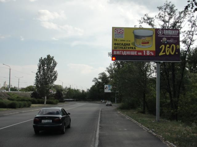 Щит 6x3,  Новый мост, съезд на ул.Малиновского, из центра